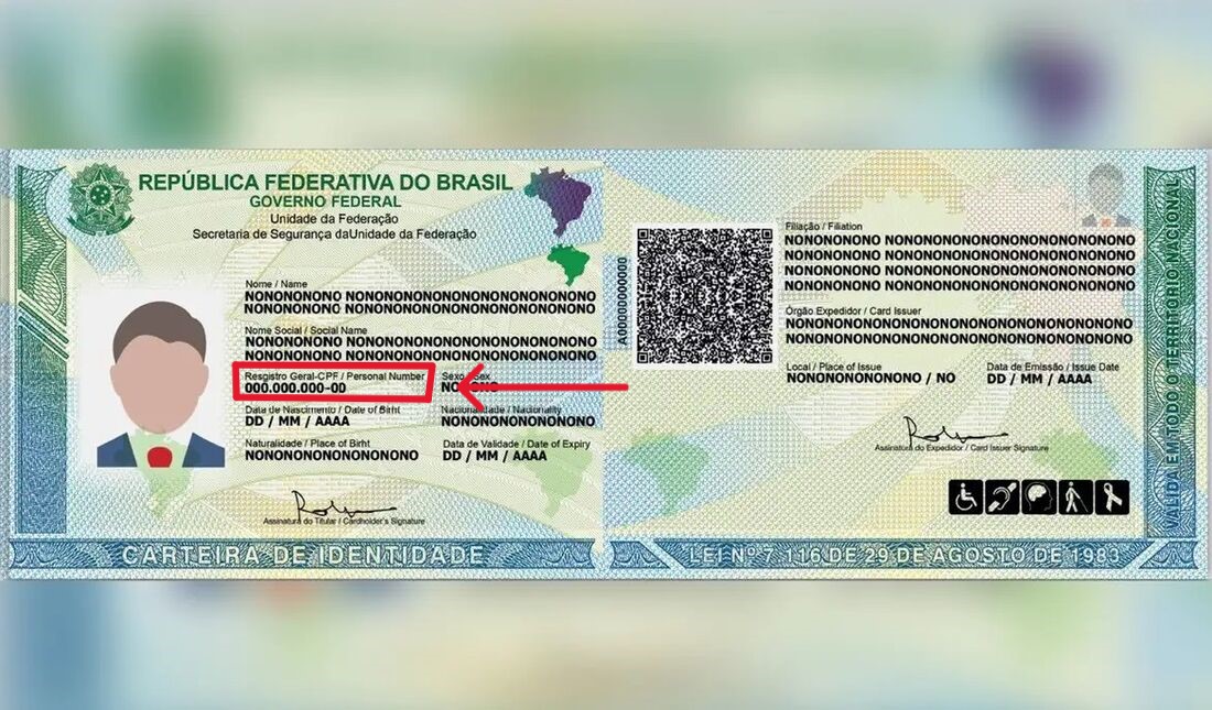 Onde fica o número RG na Carteira de Identidade Nova? 2025