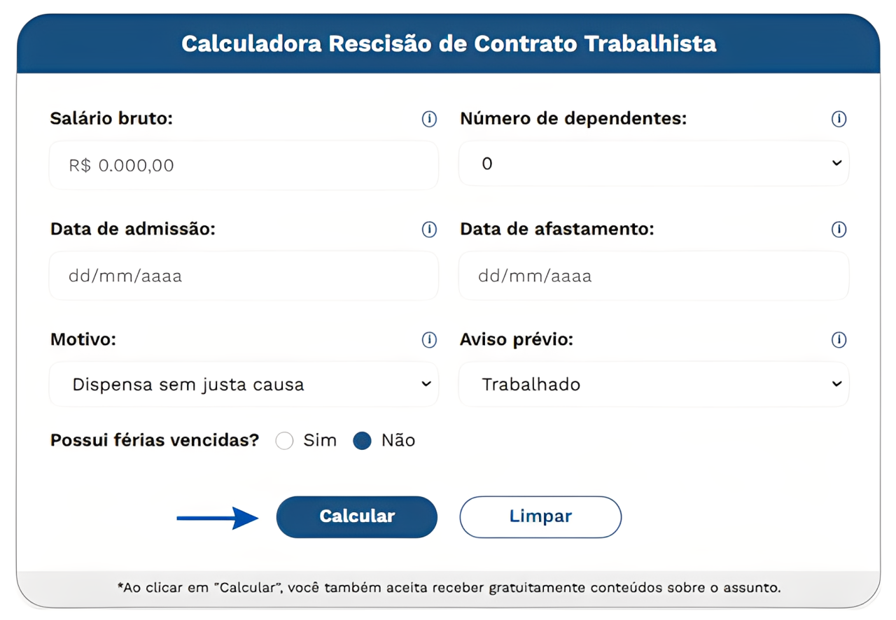 Calculadora de Rescisão online e gratuita: confira seus direitos