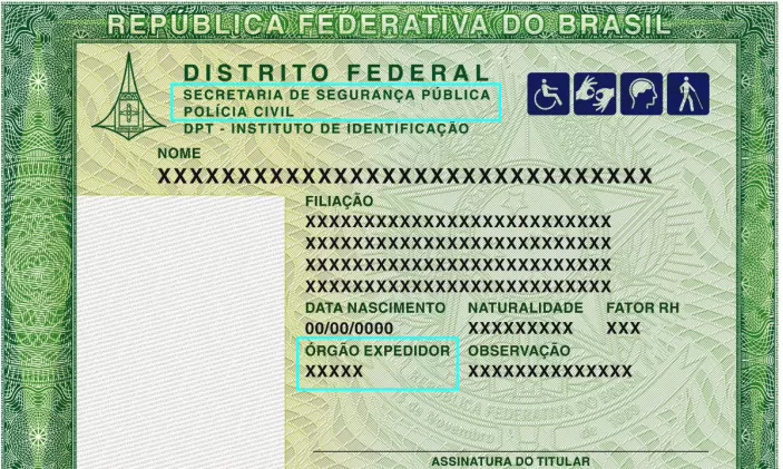 O que é órgão emissor do RG
